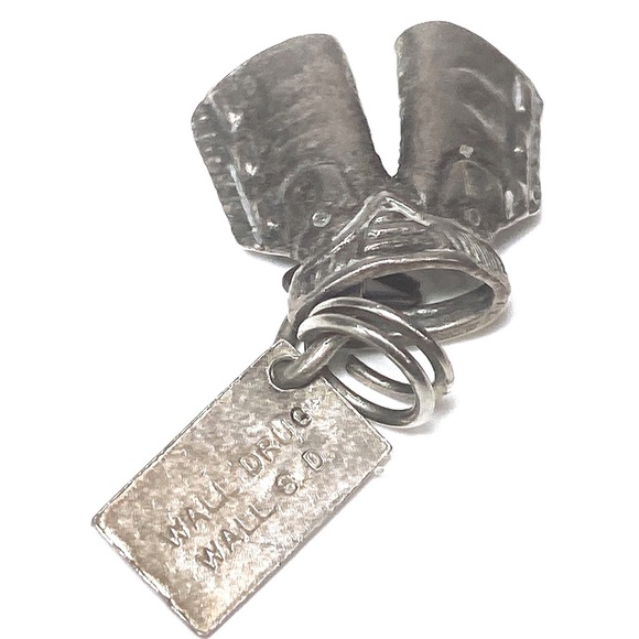 Vintage Sterling Silver Cowboy Chaps Charm Bracelet - Picture 3 of 6